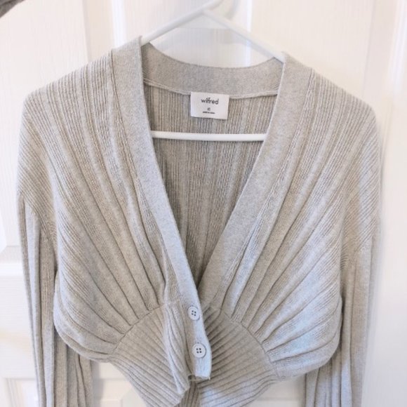 Aritzia Wilfred Plunge Front Cardigan XS - Picture 3 of 6